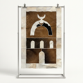 "Twin Moon" Luxury Cowhide Prayer Mat | Gift Boxed Set