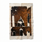 "Twin Minarets" Luxury Cowhide Prayer Mat | Ready-to-Gift Boxed Set